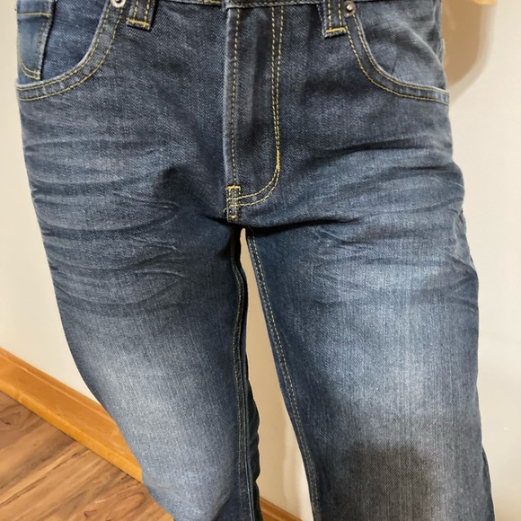 Juniors Dark Blue Paper Denim Jeans
Item# TSj12 - Picture 2 of 5